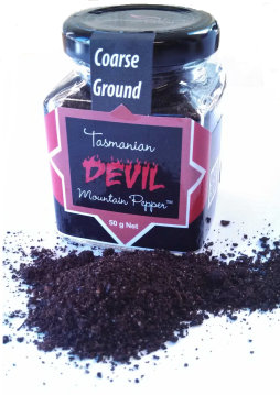 Coarse-ground Tasmanian DEVIL Mountain Pepper